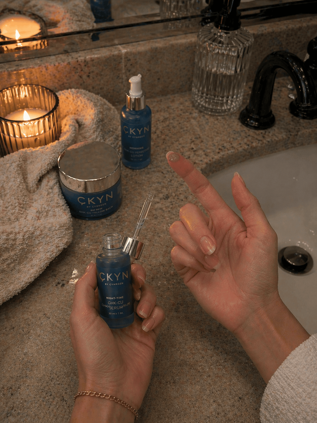 Night serum application